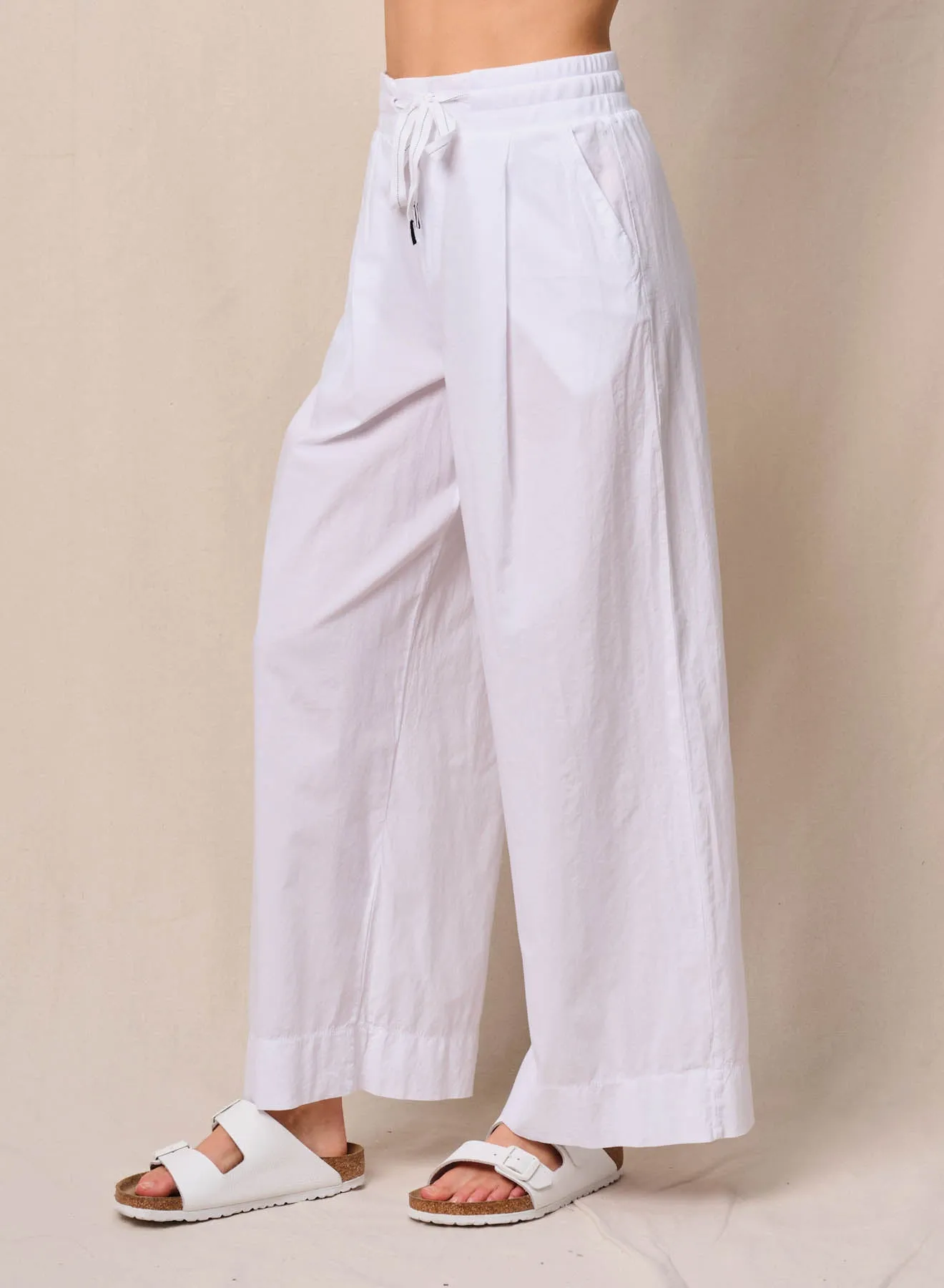 Voile Trouser in White sold by Bailey 44 product image thumbnail 3