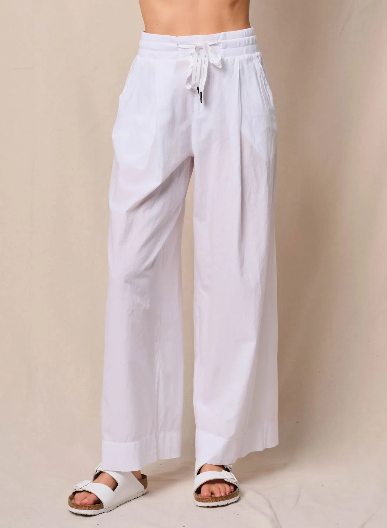 Voile Trouser in White sold by Bailey 44