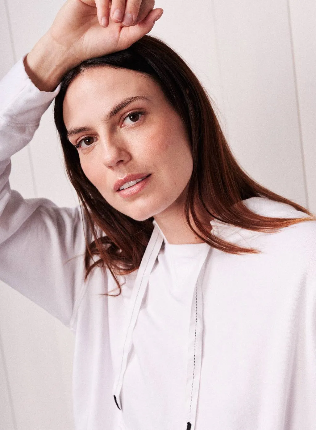 Softest Fleece Hoodie Pullover in White sold by Bailey 44 product image thumbnail 4