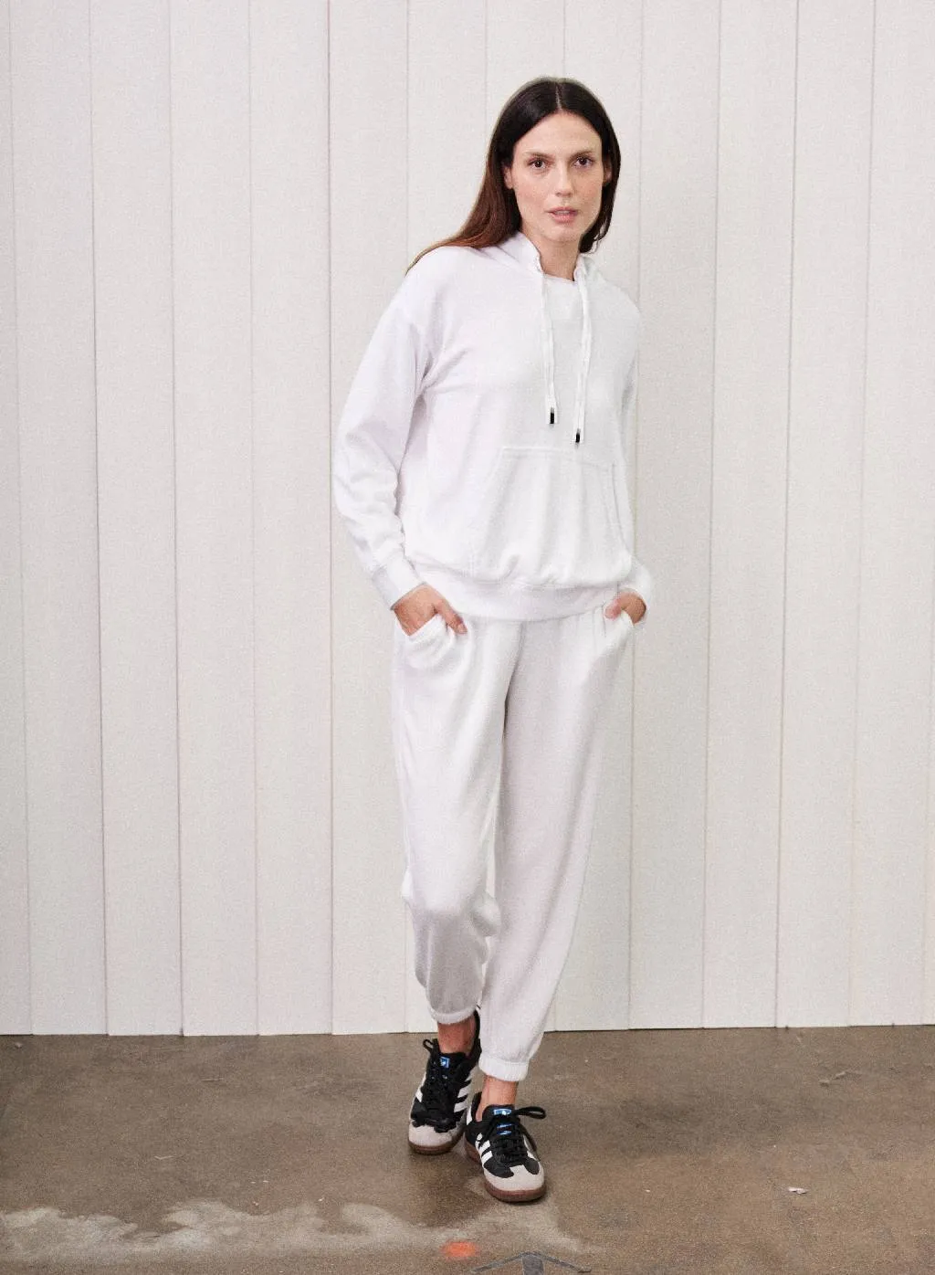 Softest Fleece Hoodie Pullover in White sold by Bailey 44 product image thumbnail 5