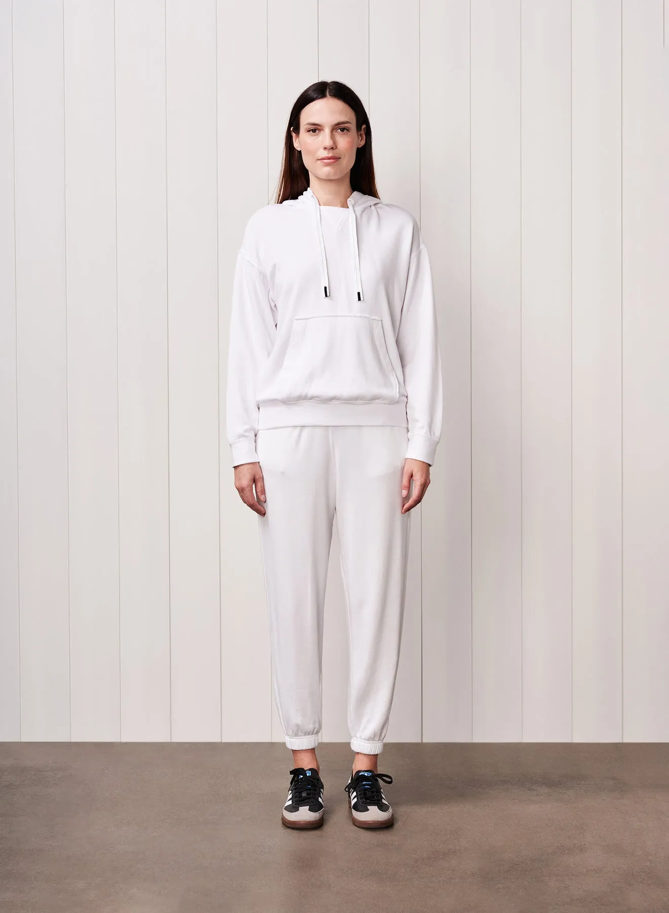 Softest Fleece Hoodie Pullover in White sold by Bailey 44 product image thumbnail 3