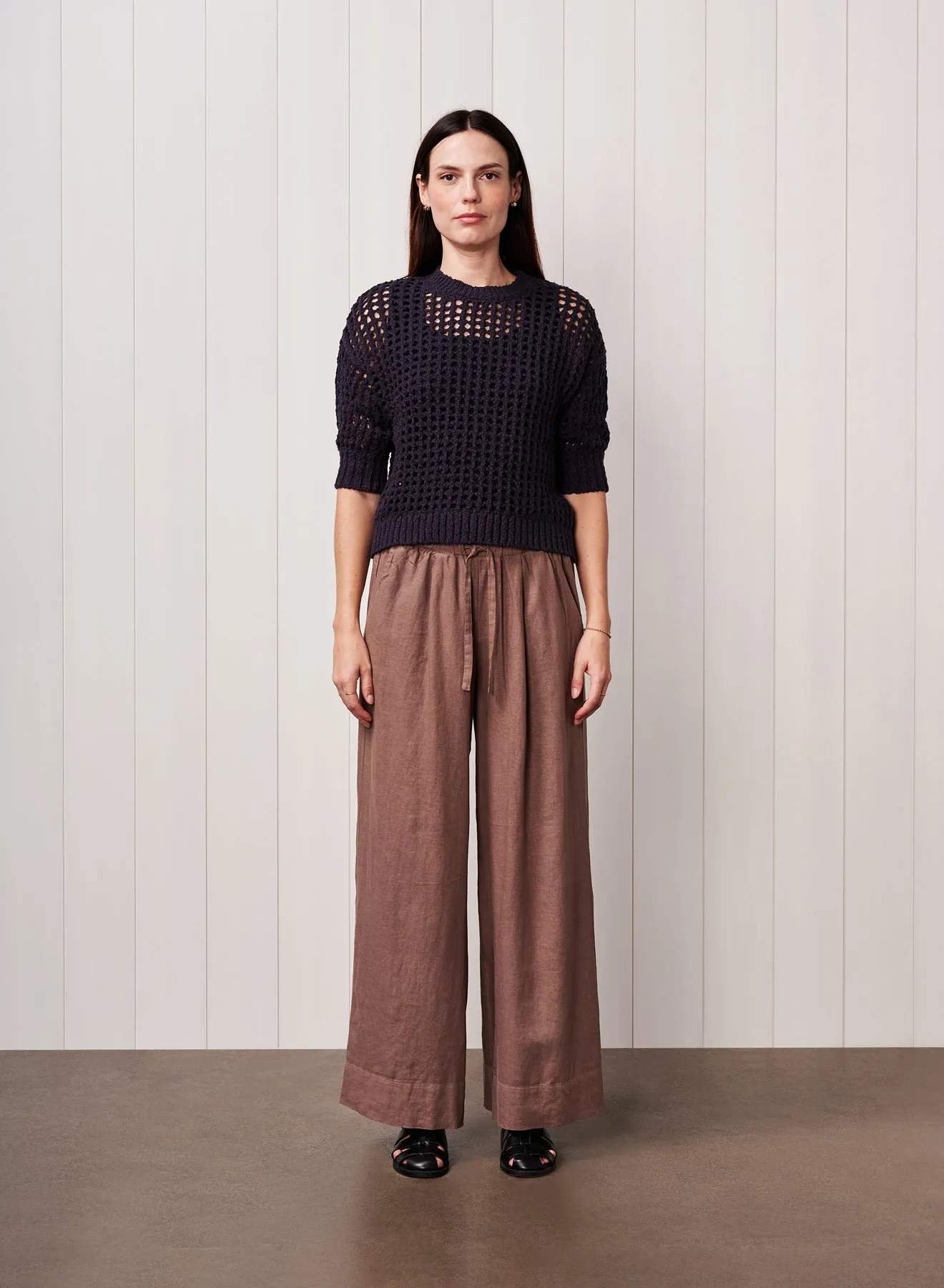 Puff Sleeve Sweater in New Navy sold by Bailey 44 product image thumbnail 2