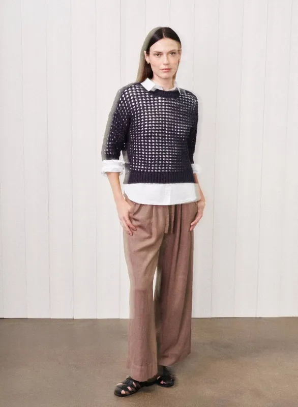 Puff Sleeve Sweater in New Navy sold by Bailey 44