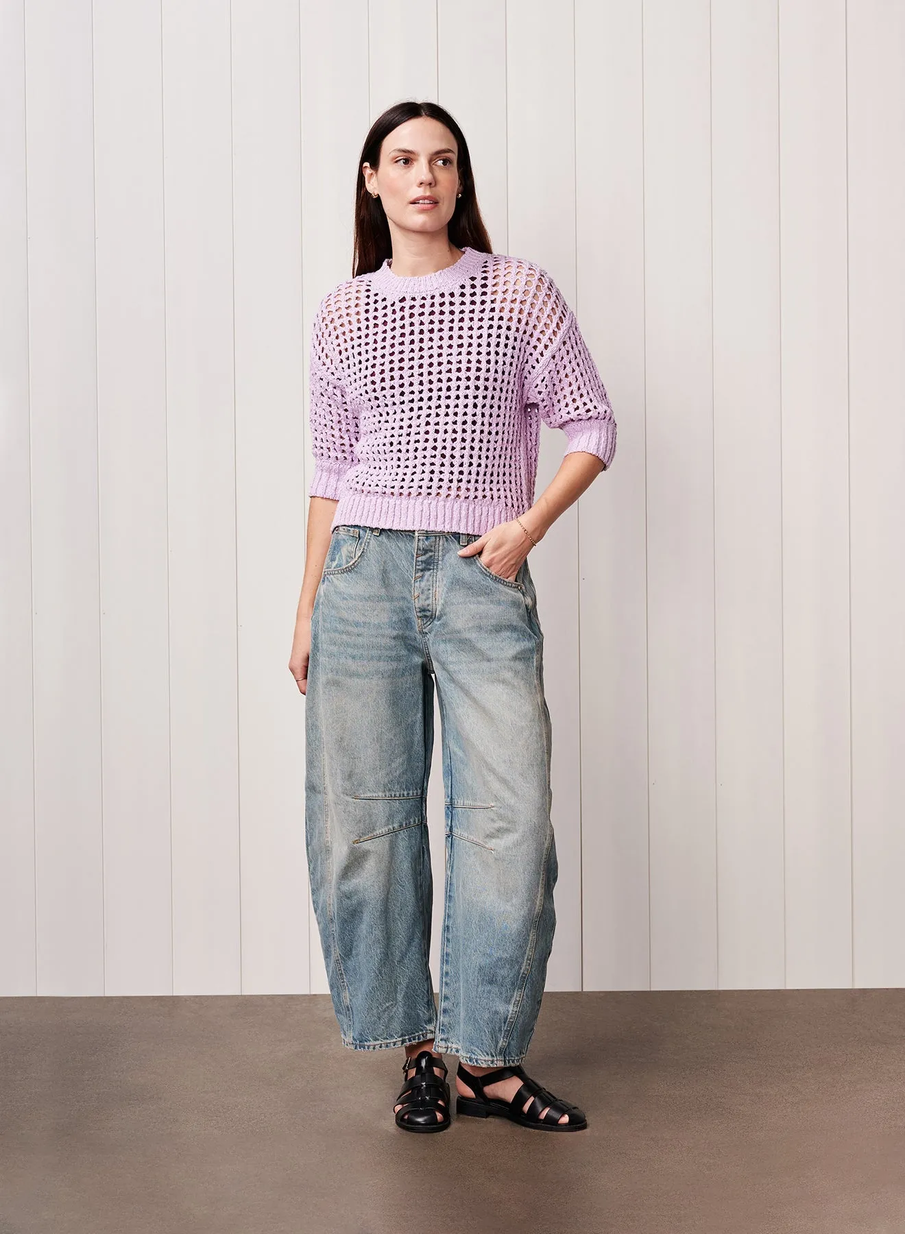 Puff Sleeve Sweater in Lilac Mist sold by Bailey 44 product image thumbnail 2