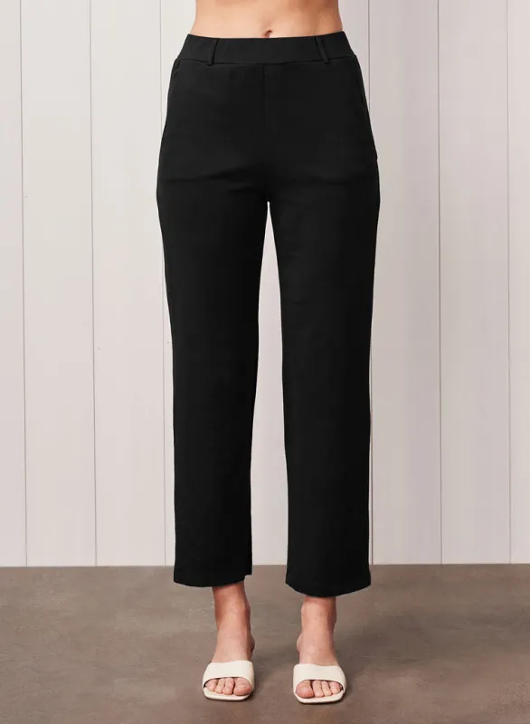 Ponte Cigarette Pant in Black sold by Bailey 44