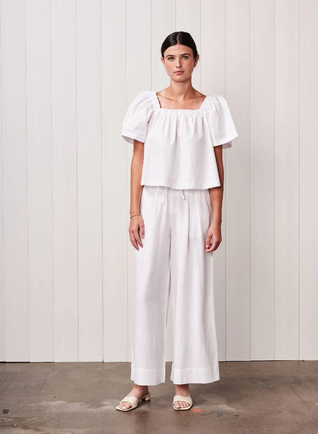 Fine Poplin Swing Top in White sold by Bailey 44 product image thumbnail 2