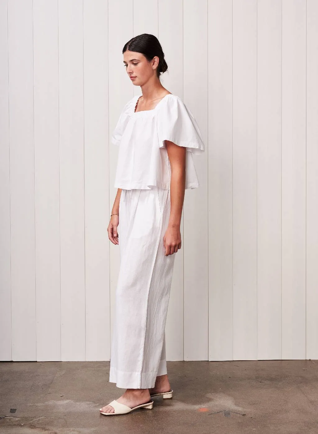 Fine Poplin Swing Top in White sold by Bailey 44 product image thumbnail 3