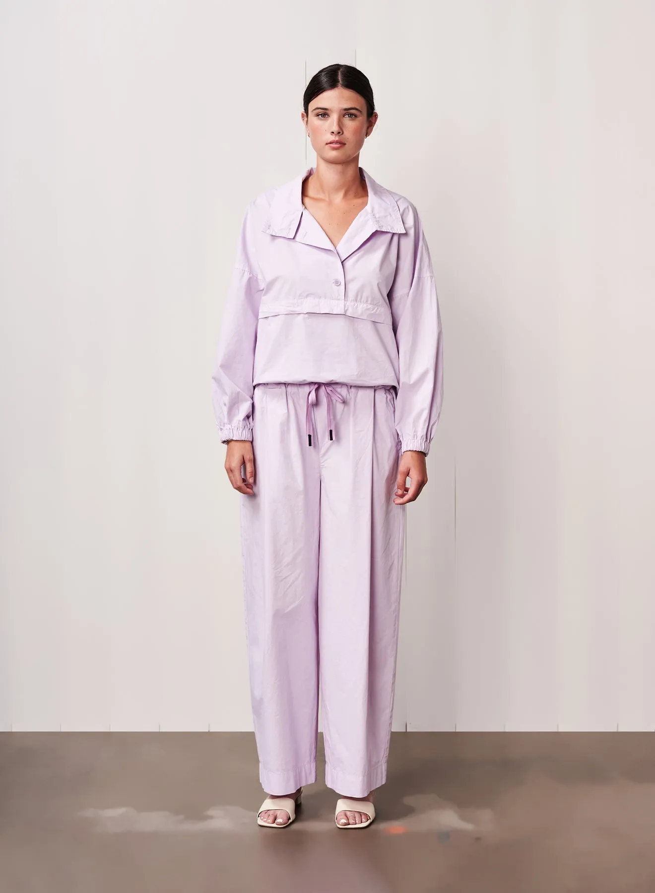 Fine Poplin Anorak in Lilac Mist sold by Bailey 44 product image thumbnail 4