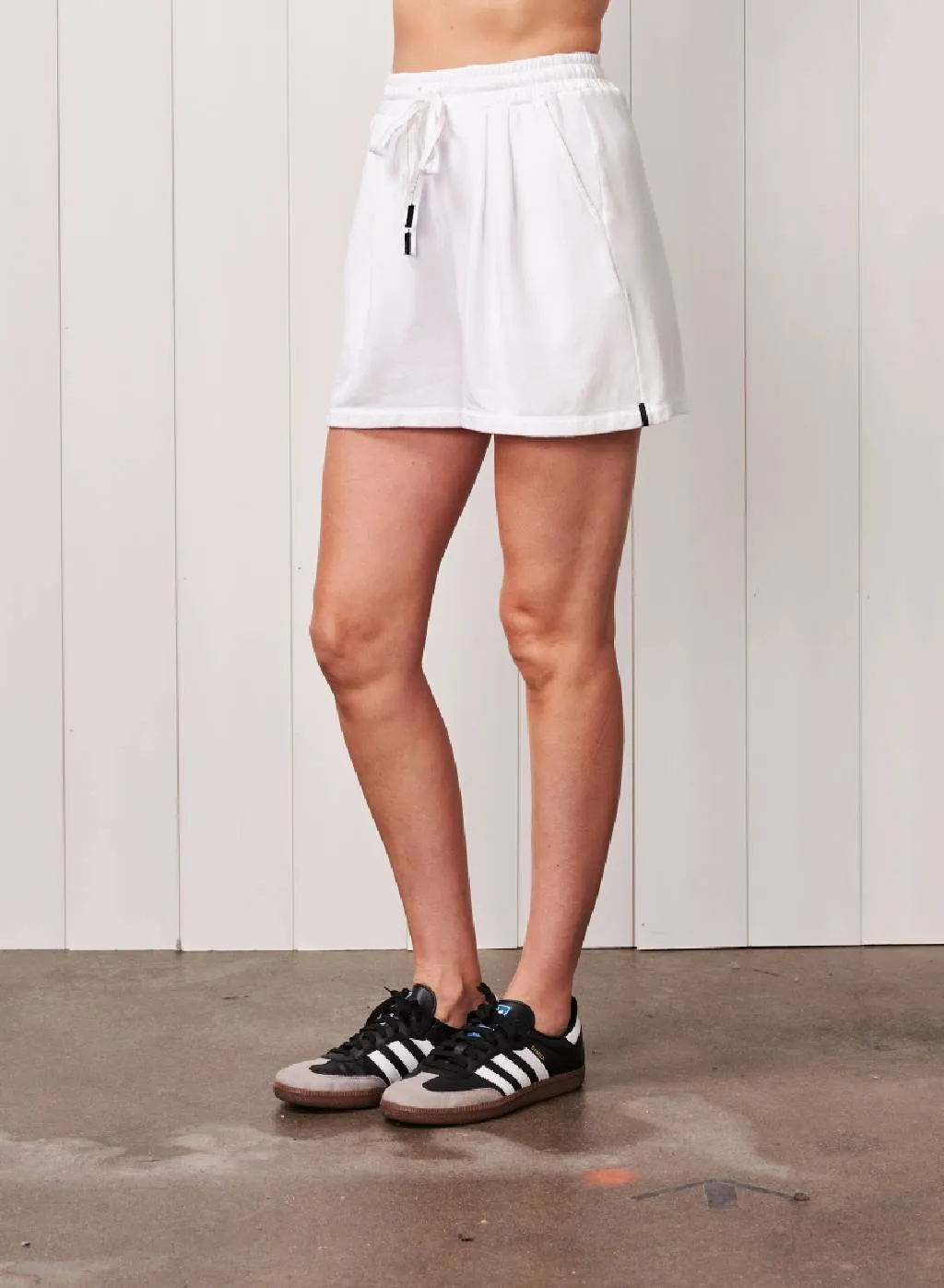 Softest Fleece Pleated Short in White sold by Bailey 44 product image thumbnail 2