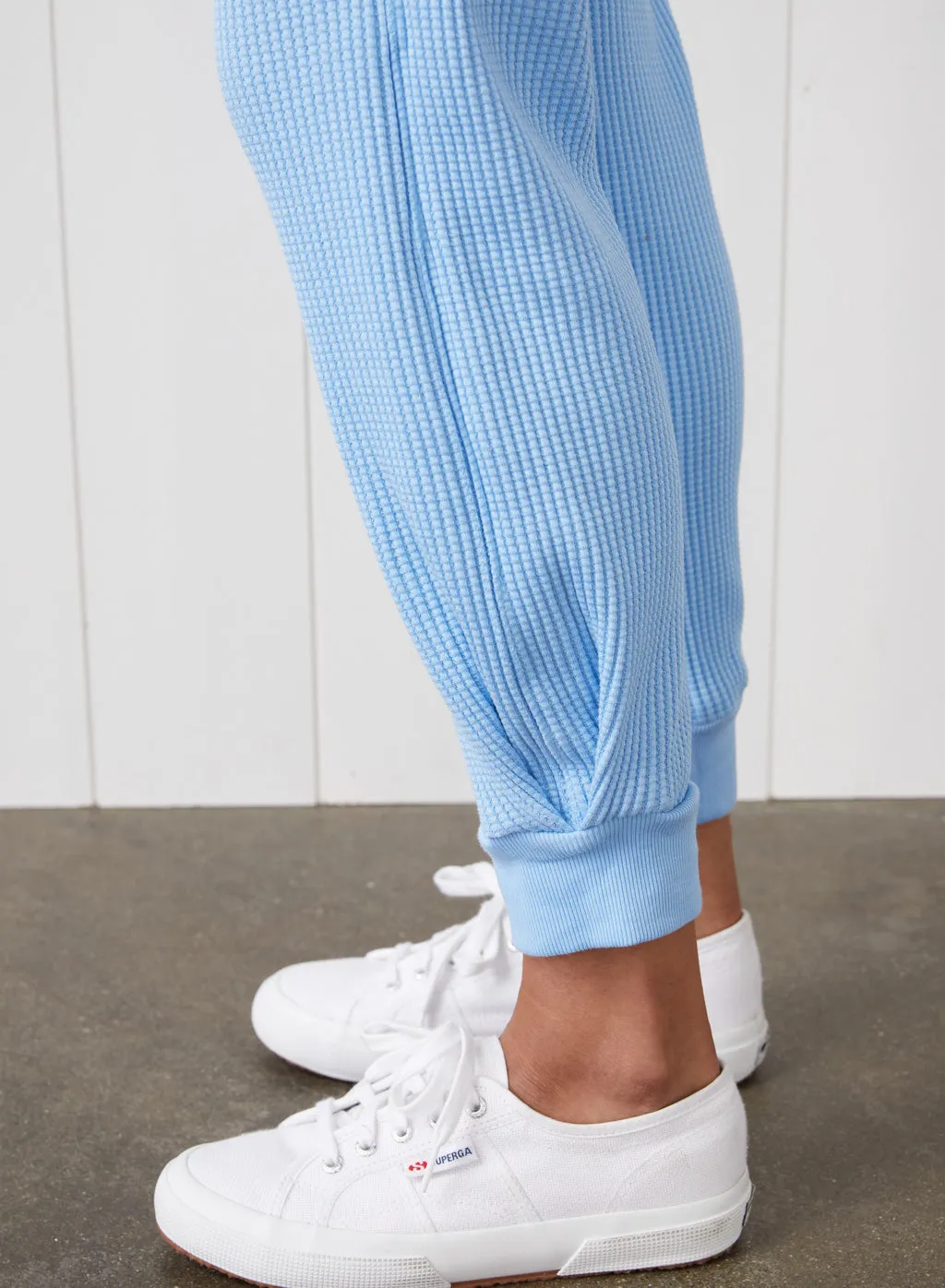 Luxe Thermal Jogger With Pleated Hem in Clear Sky sold by Bailey 44 product image thumbnail 3