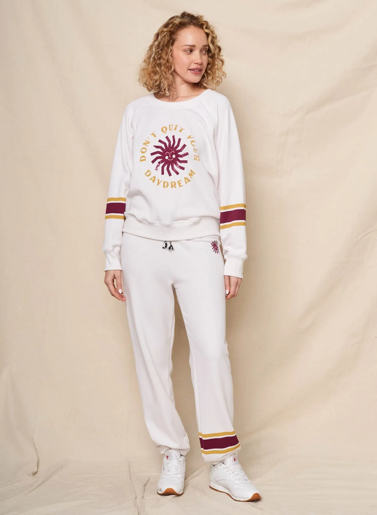 Sundry Daydream Raglan Sweatshirt in Oyster sold by Bailey 44 product image thumbnail 3