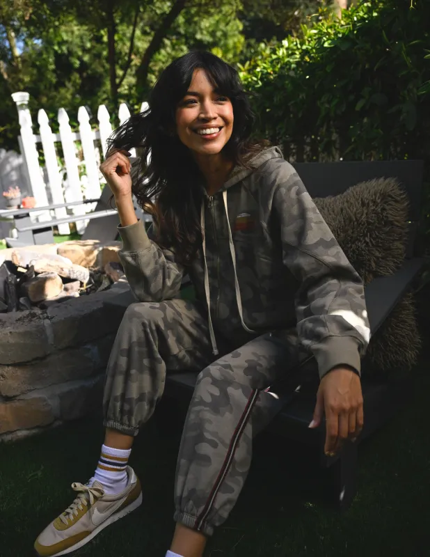 Sundry Golden Hour Horizon Hoodie in Fern sold by Bailey 44