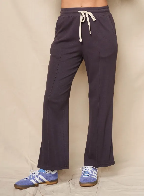 Sundry Pin Tuck Lounge Pant in Washed Black sold by Bailey 44