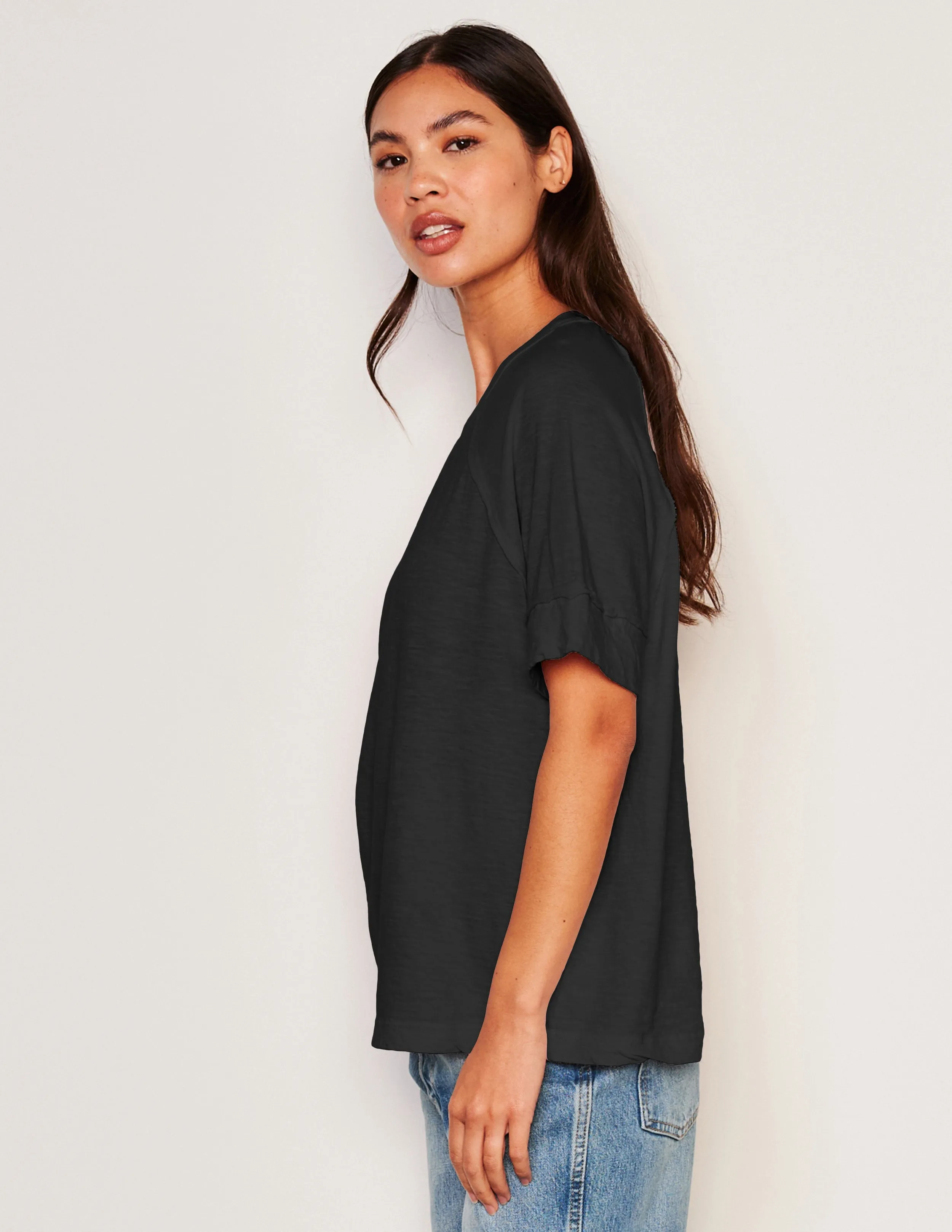 Sundry Boyfriend Tee in Black sold by Bailey 44 product image thumbnail 2