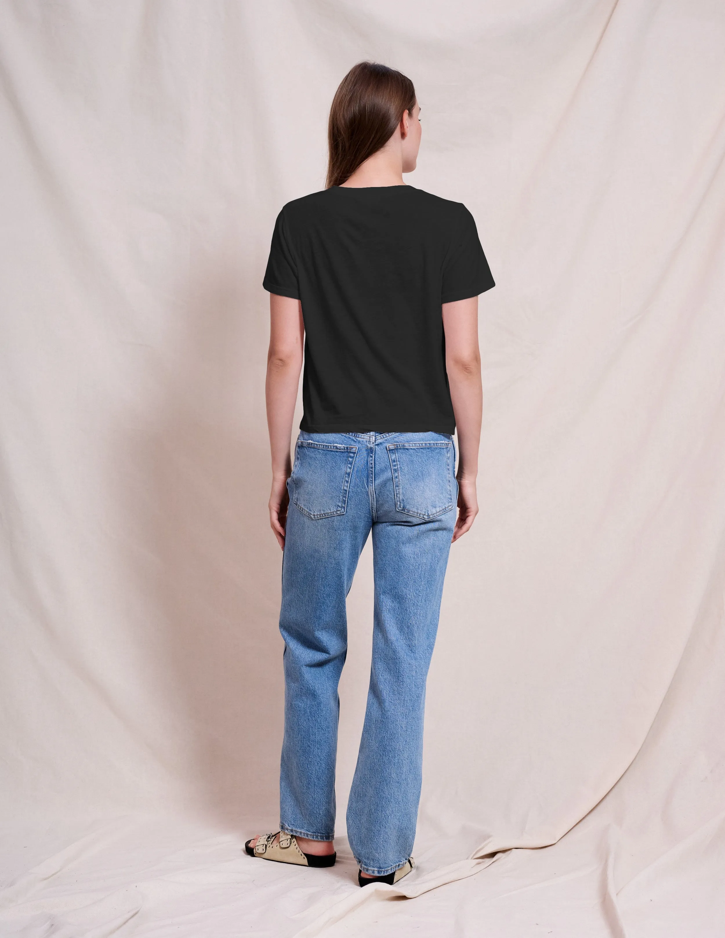 Sundry Crew Neck Tee in Black sold by Bailey 44 product image thumbnail 3