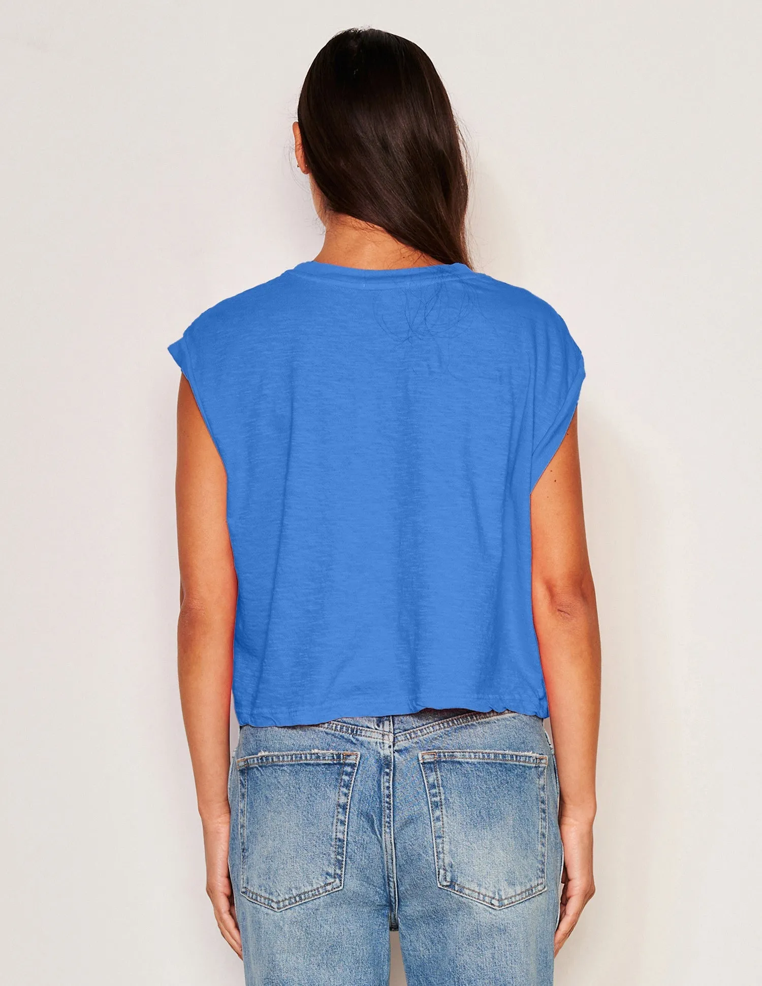 Sundry Muscle Tank in Lagoon Blue sold by Bailey 44 product image thumbnail 2