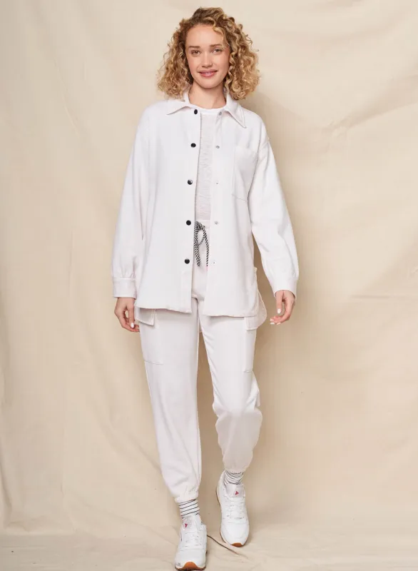 Sundry More Sundays Shacket in Oyster sold by Bailey 44