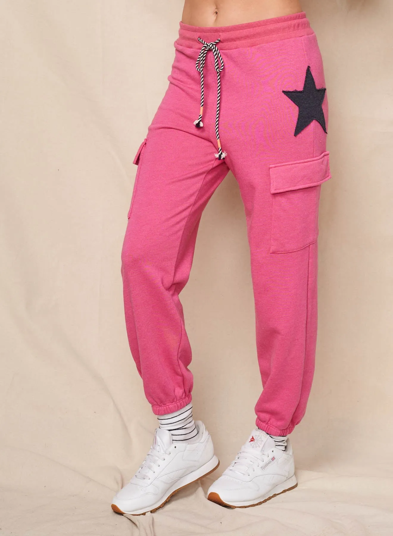 Sundry Cargo Sweatpant in Jazzy Rose sold by Bailey 44 product image thumbnail 2