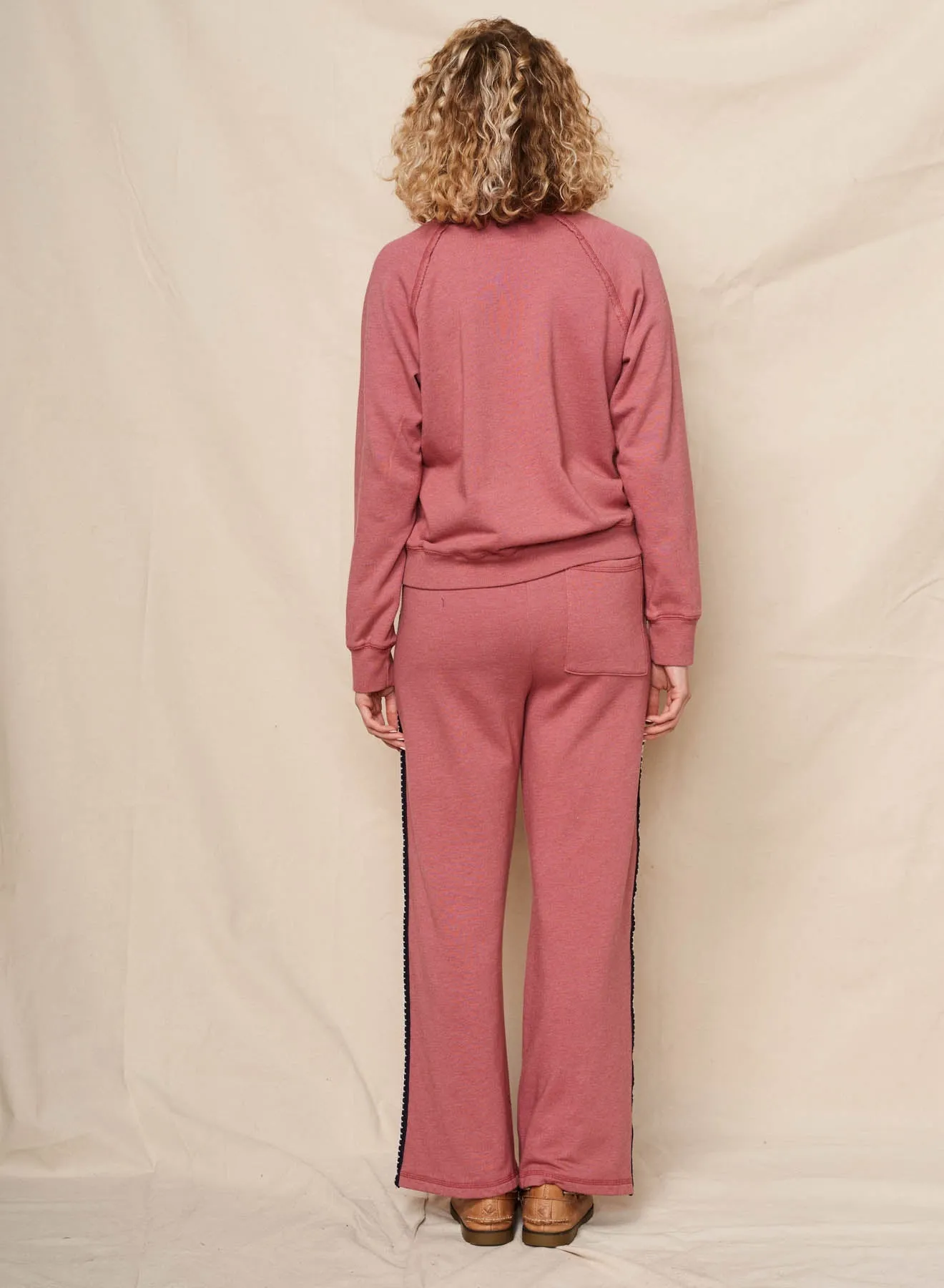 Sundry Amour Embroidery Sweatshirt in Tibet Red sold by Bailey 44 product image thumbnail 4