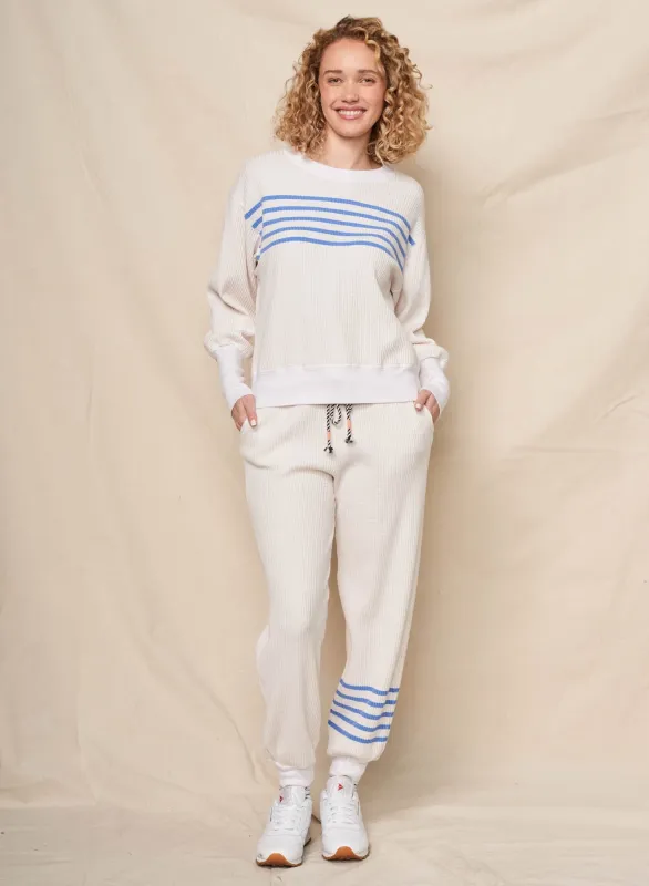 Sundry Stripes Oversized Popover in Oyster sold by Bailey 44