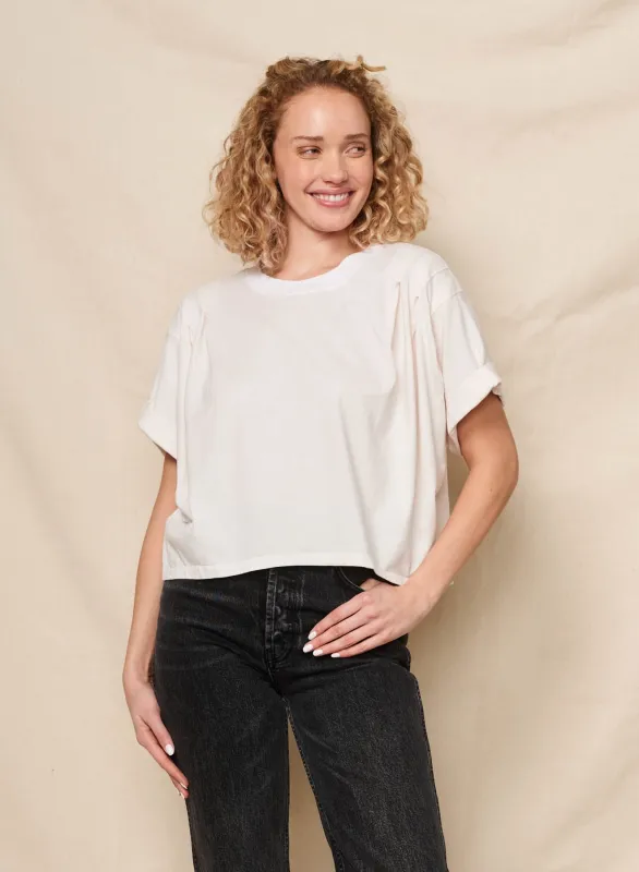 Sundry Pleated Dolman in Oyster sold by Bailey 44