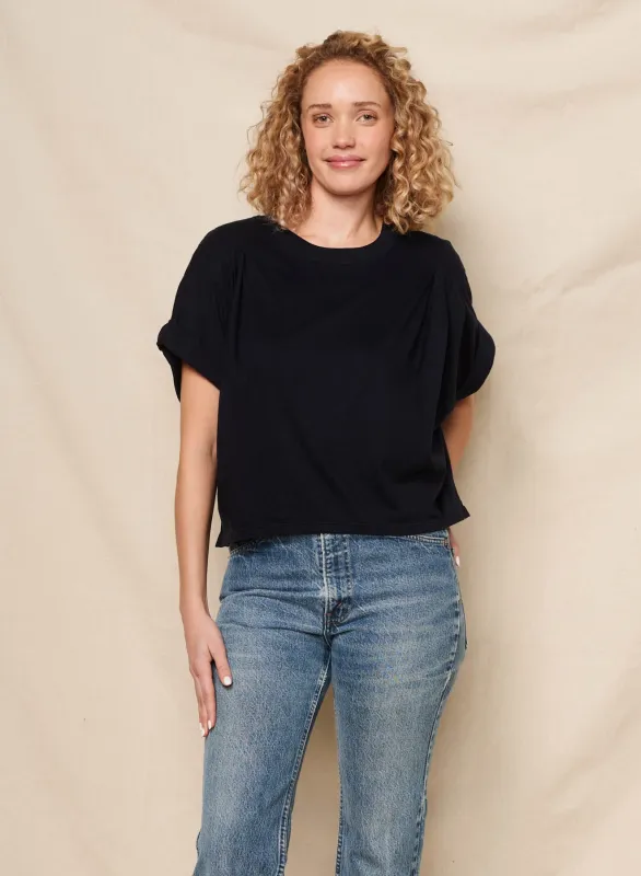 Sundry Pleated Dolman in Deep Navy sold by Bailey 44