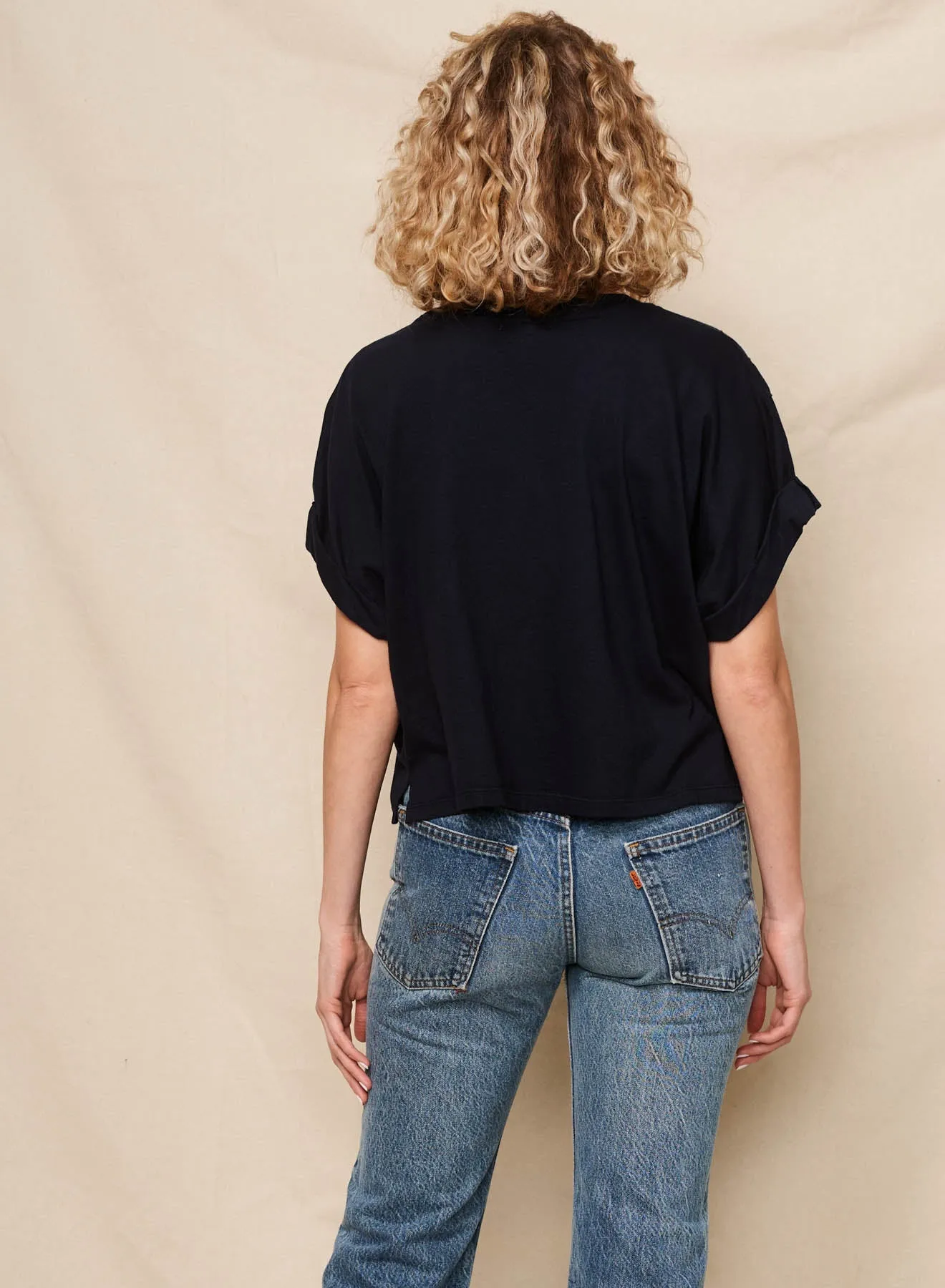Sundry Pleated Dolman in Deep Navy sold by Bailey 44 product image thumbnail 3