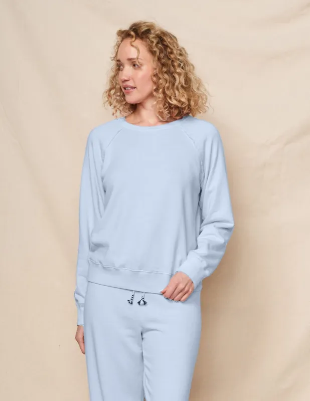 Sundry Raglan Sweatshirt in Chambray sold by Bailey 44