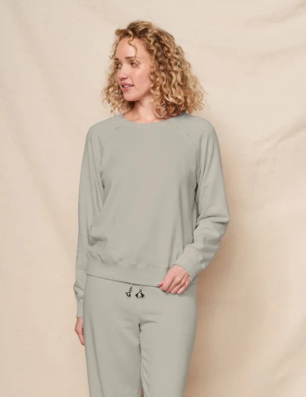 Sundry Raglan Sweatshirt in Olive Oil sold by Bailey 44