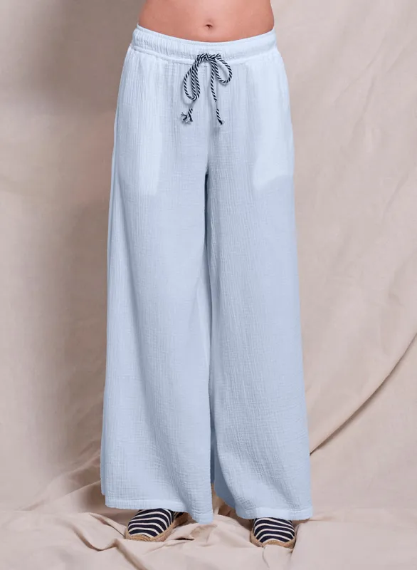 Sundry Wide Leg Pant in Chambray sold by Bailey 44