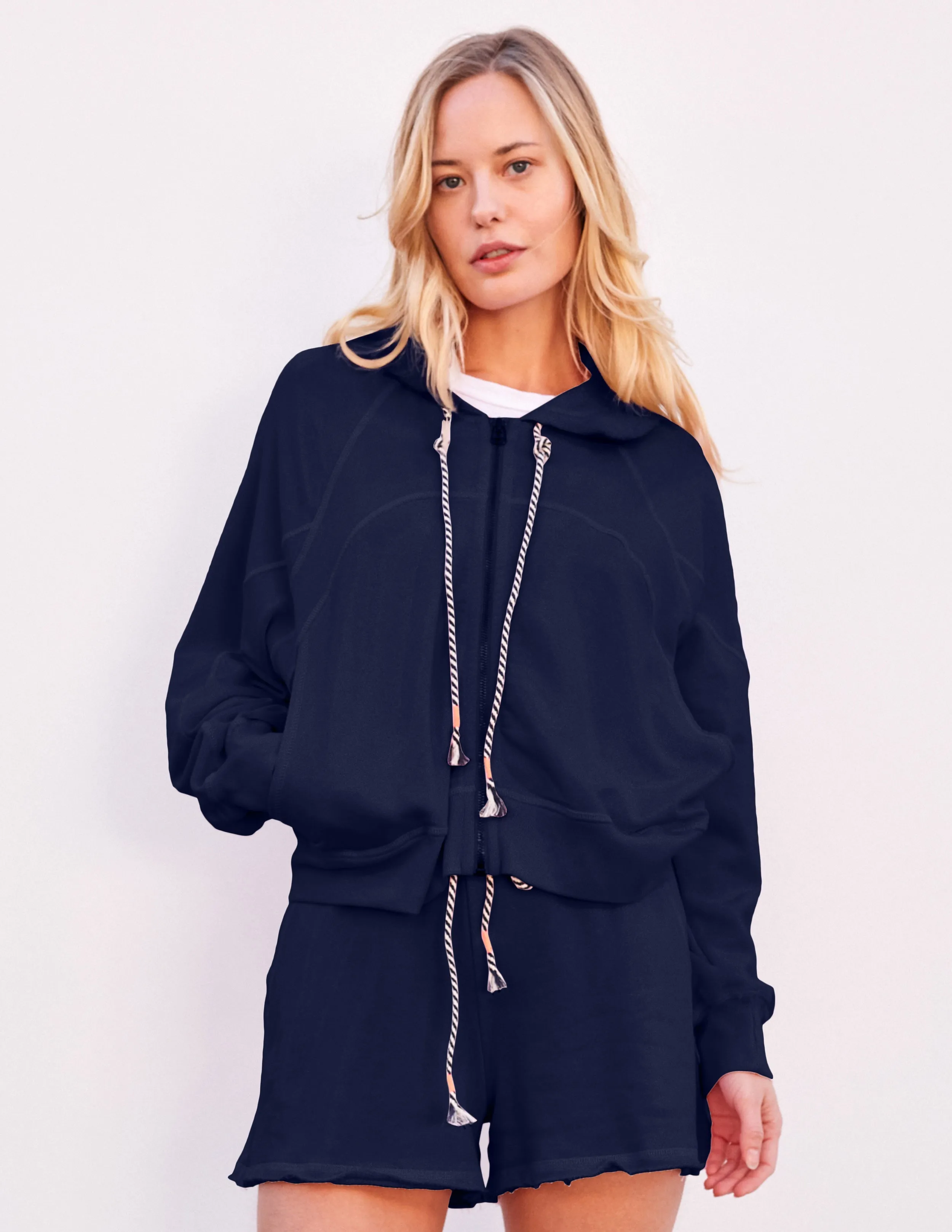 Sundry Horizon Zip Hoodie in Deep Navy sold by Bailey 44 product image thumbnail 2