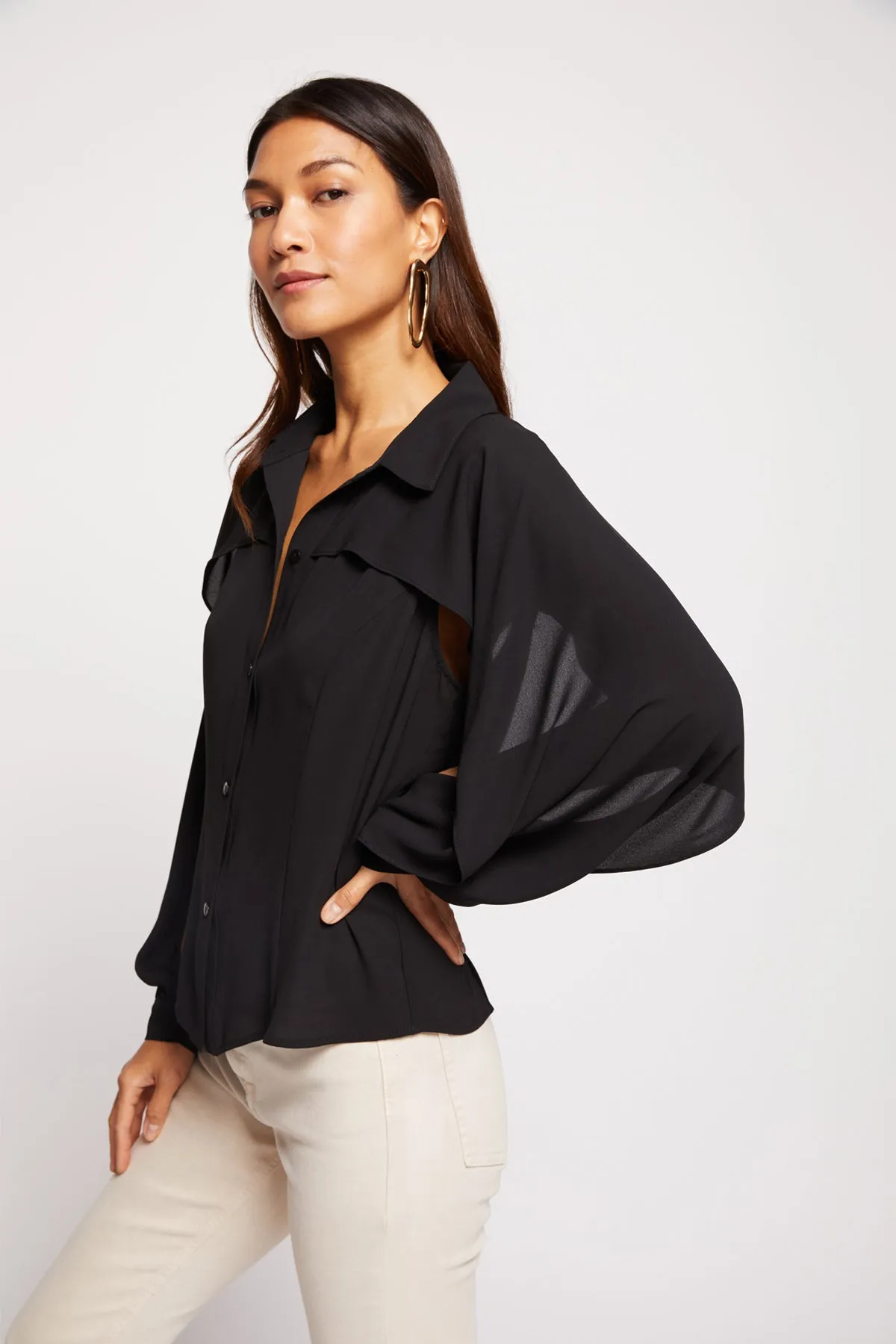 Bailey 44 Siff Blouse in Black sold by Bailey 44 product image thumbnail 3