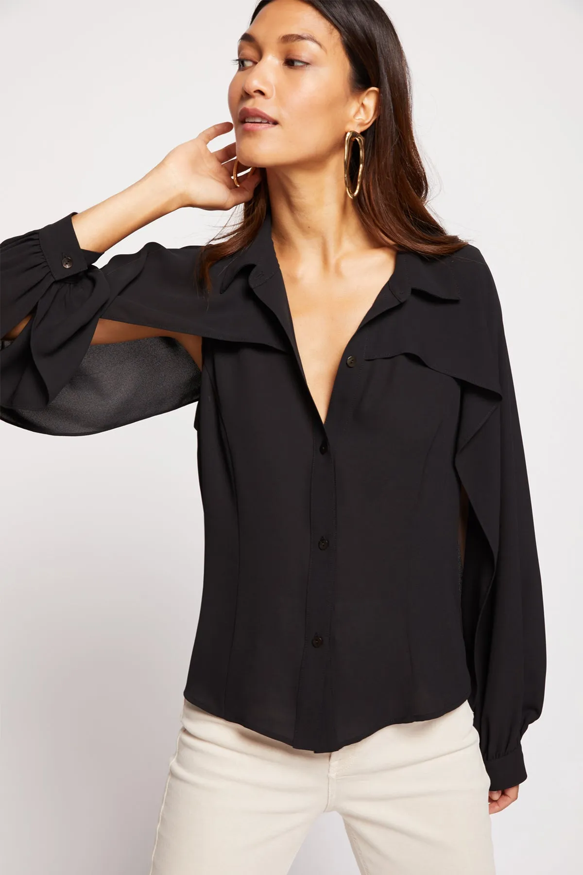 Bailey 44 Siff Blouse in Black sold by Bailey 44