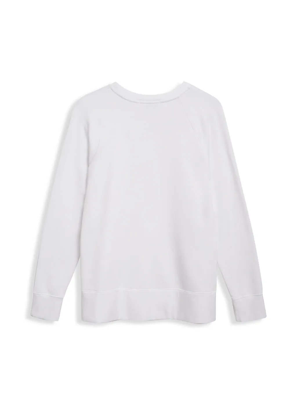 Stateside Softest Fleece Raglan Side Slit Sweatshirt in White sold by Bailey 44 product image thumbnail 5