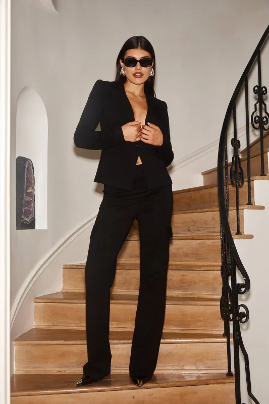Bailey 44 Lucienne Ponte Trouser in Black made by Bailey 44
