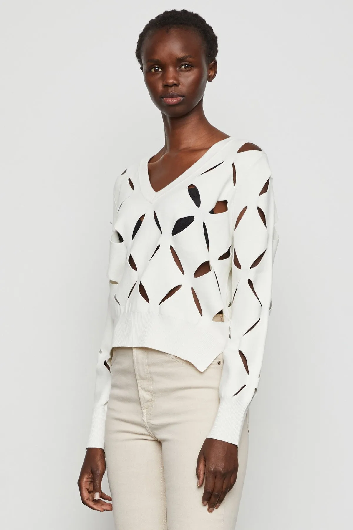 Hadleigh Sweater in Crème sold by Bailey 44 product image thumbnail 3