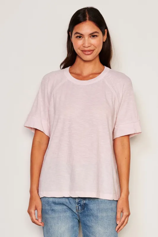 Sundry Boyfriend Tee in Flush Pink made by Sundry