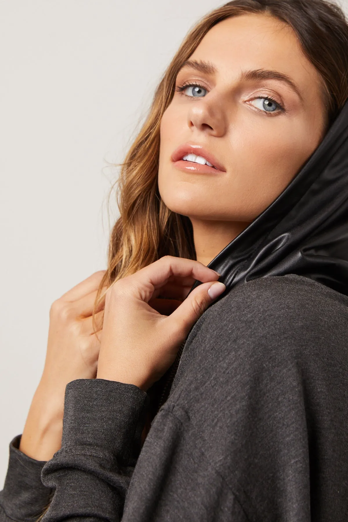 Bailey 44 Saylor Zip Hoodie in Anthracite sold by Bailey 44 product image thumbnail 2