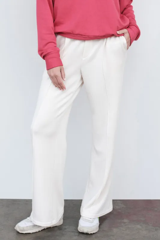Stateside Softest Fleece Trouser in Cream sold by Bailey 44