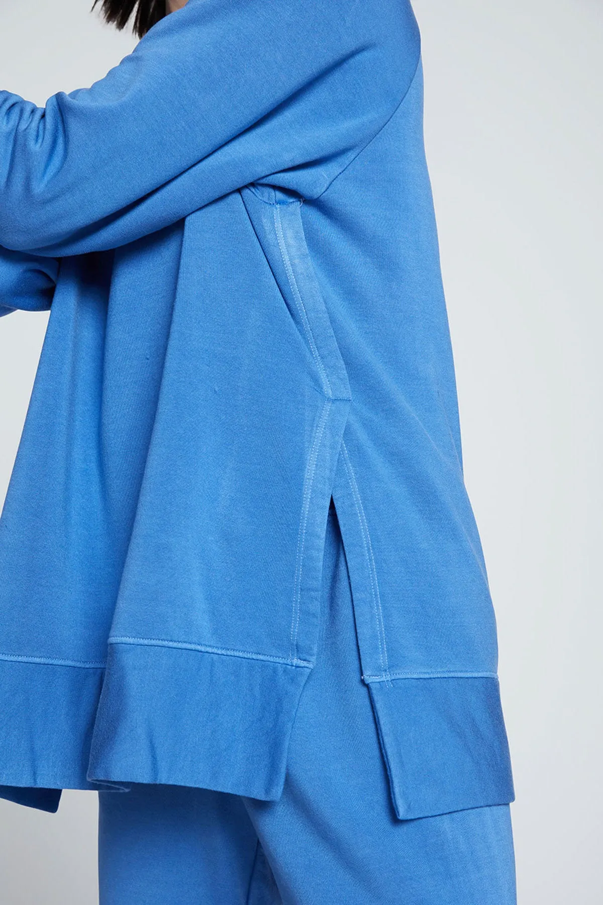 Stateside Softest Fleece Raglan Side Slit Sweatshirt in Club Blue sold by Bailey 44 product image thumbnail 3