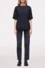 DSTLD Women's Relaxed Tee in Black Beauty sold by Bailey 44