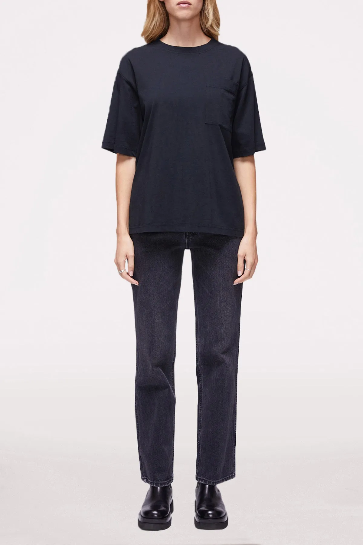 DSTLD Women's Relaxed Tee in Black Beauty sold by Bailey 44 product image thumbnail 3