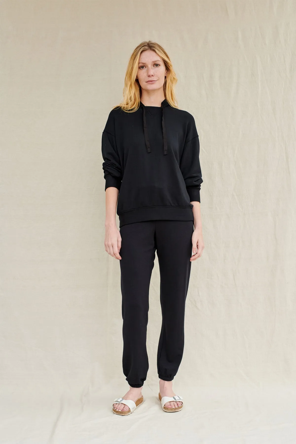 Stateside Softest Fleece Hoodie in Black sold by Bailey 44