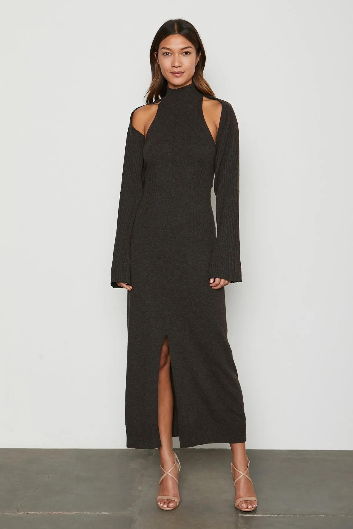 Bailey 44 Cori Knitwear Maxi Dress in Mocha Stability sold by Bailey 44 product image thumbnail 2