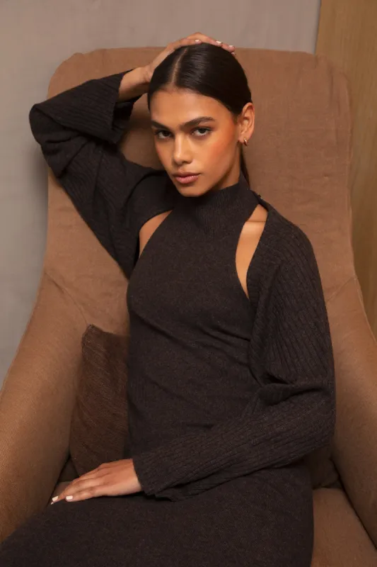 Bailey 44 Cori Knitwear Maxi Dress in Mocha Stability sold by Bailey 44
