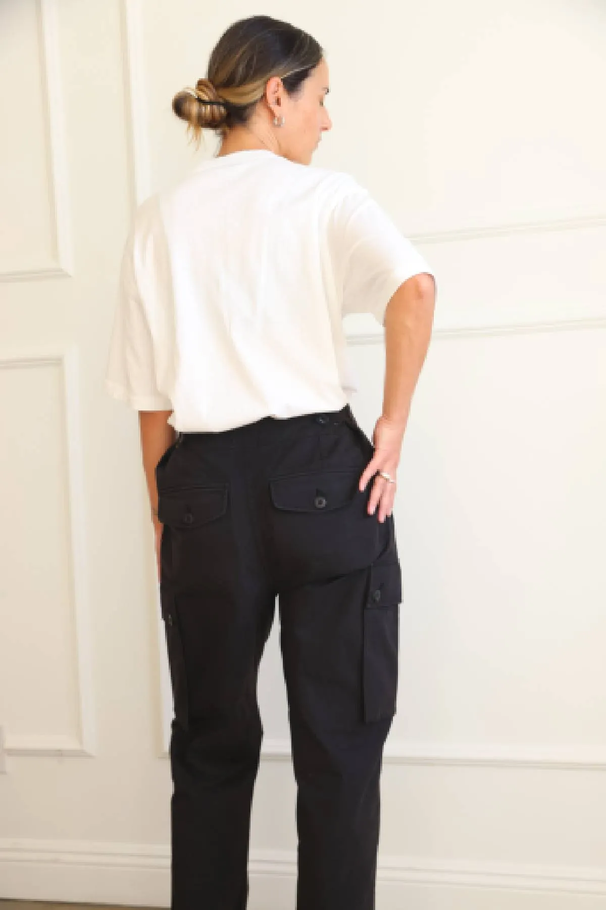 DSTLD Women's Cargo Pant in Black sold by Bailey 44 product image thumbnail 3