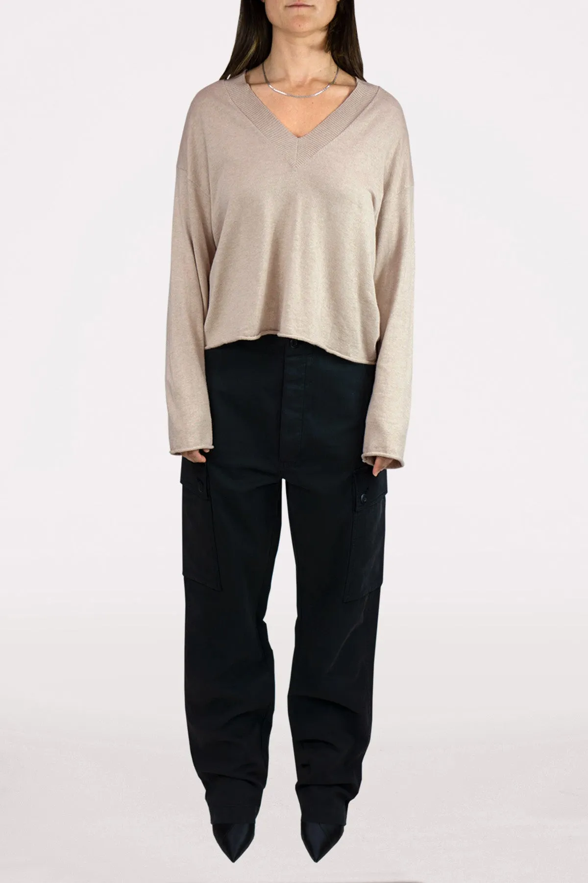 DSTLD Women's Cargo Pant in Black sold by Bailey 44 product image thumbnail 4