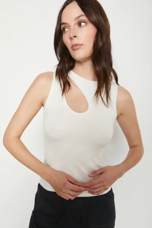 Bailey 44 Alia Tank Top in To Be Me Crème sold by Bailey 44