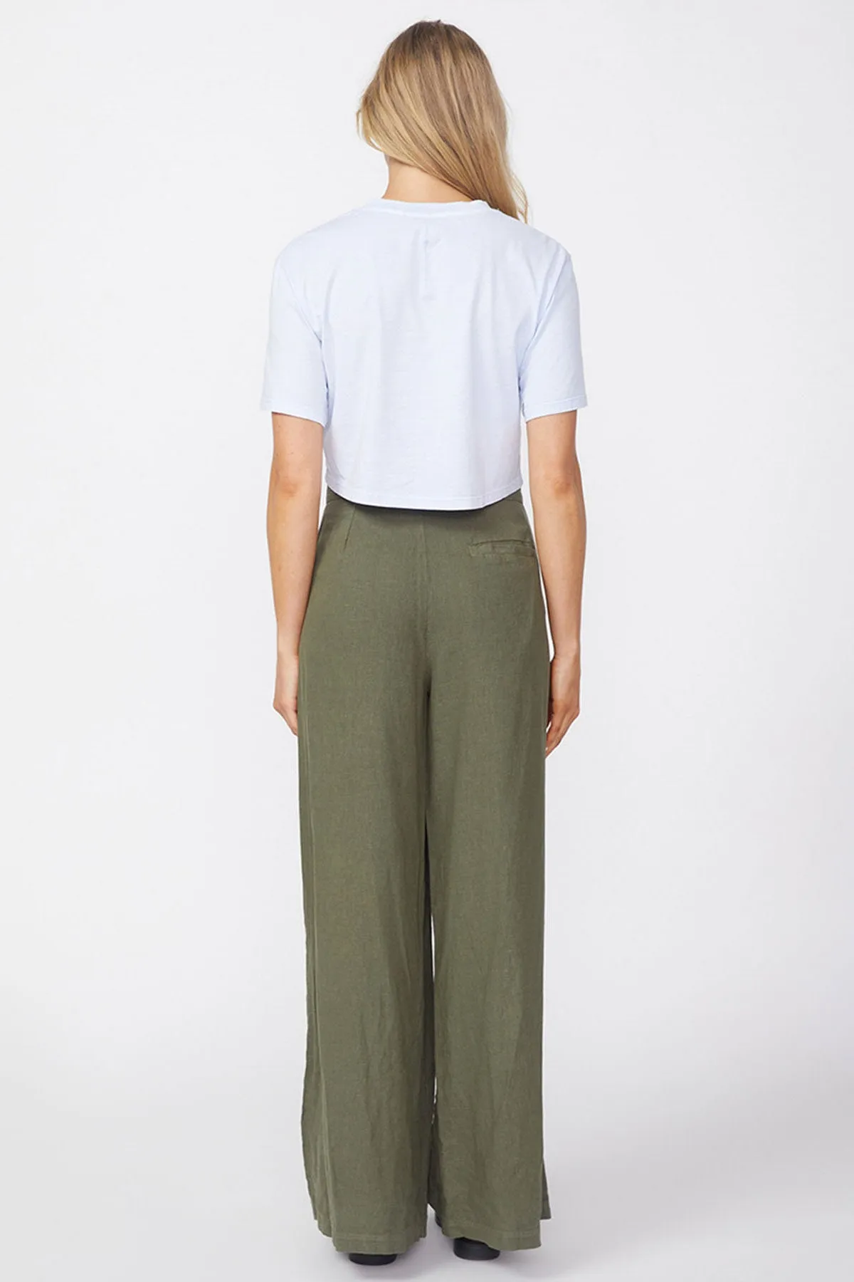 Stateside Linen Wide Leg Trouser in Fern sold by Bailey 44 product image thumbnail 3