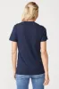 Stateside Supima Slub Short Sleeve Crew in New Navy sold by Bailey 44